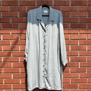 Frank and Oak Size L Belted Shirt Dress